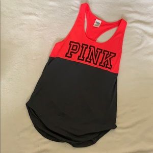 Pink athletic tank top